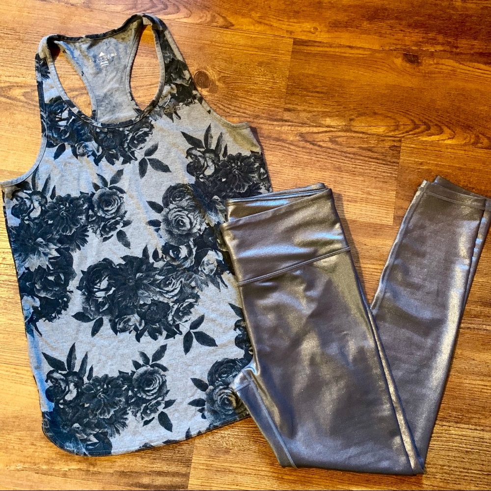 ADIDAS Floral Racerback Fitness Top